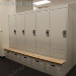 Police gear locker air flow electric power data infinity lockers room