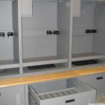 Police gear lockers drawer weapon storage locker bench seat tiffin dsm spaceaver