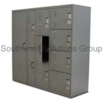 Police kevlar vest gear lockers adjustable steel public safety storage locker dsm gun cabinet