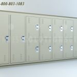 Police lockers with bench seats storing personal gear ssg psl combo option2