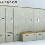 Police officer personal gear storage lockers ssg psl bench top option3