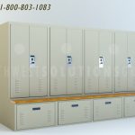 Police officer personal gear storage lockers ssg psl bench top option5