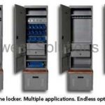 Police station custom gear lockers data port air flow dsm law enforcement personal wardrobe storage