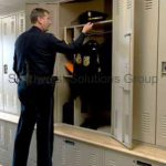 Police uniform kevlar vest swat gear lockers dsm custom data port ventilated air storage
