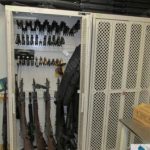 Police weapons storage racks lockers gun cabinets
