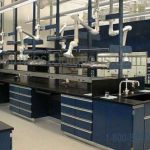 Polymer finish steel cabinets sterile compound processing workstations furniture casework design planning cleanrooms