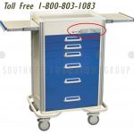 Portable anesthesia hospital utility cart