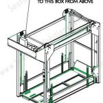 Power supply hospital bed storage vertical lift