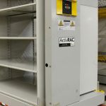 Powered rack activrac controls mobile wide span warehouse shelving storage