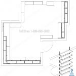 Prison pharmacy casework plan drawing 3d view 53888 fp 1