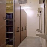 Prison property secure storage shelving mobile