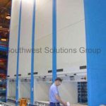 Production parts room vertical space saving kardex remstar gsa stacker storage