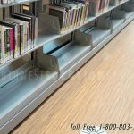 Public library cantilever book display