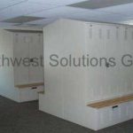 Public safety powered swat gear lockers dsm metal bench police station locker weapon cabinet