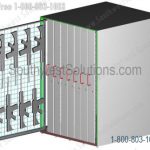 Pull out locking secure weapon storage rack cabinet system high density shelving