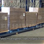 Push back pallet spring rail pallet storage