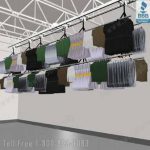 Quad garment rack lift n store storage system