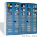 R5sse 874802 drawers in shelving glass doors locking lock secured storage rack cabinet