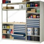 R5xee 4001 storage system industrial shelving drawers adjustable steel metal shelves shelf racking racks storage