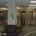 Re carpeting replacement loaded library shelving movers