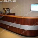 Reception casework furniture front information desk modular work station movable office counter tx ok ar ks tn