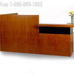 Reception desk ada counter veneer wood beautiful lobby station furniture