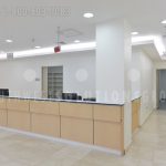 Reception desk dialysis hospital kuwait gravity flow drawers nurse stations