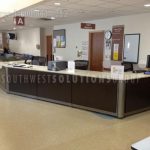 Reception station moveable casework workstation hospital nurses