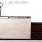 Reception station workstation cherry oak walnut maple wood ada