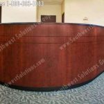 Reception station workstation pre manufactured office furniture modular office work counter movable