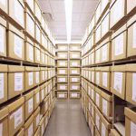 Record box file shelving boxed document storage racks