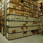 Record file box racks