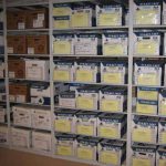 Record file box shelves archive document storage racks
