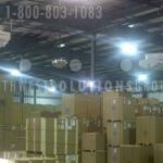Reduce cooling costs large warehouse spaces wide long blade fan