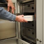 Refrigerator locker evidence storage system police department
