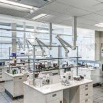 Research lab fume hoods air ventilation system