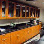 Research lab furniture fabricators modular solvent storage casework laboratory sink modules abrasion resistant arkansas oklahoma kansas texas tennesse