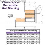 Retractable wall shelving pull out shelves cabinets slim space retracting shelving units without aisles