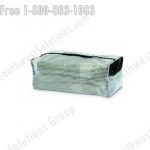 Reusable commissary box inmate evidence property bag clear