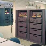 Revolving file cabinet storage carousel