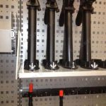 Rifle rack wall weapon rack long arm cabinet system