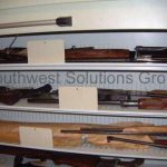 Rifle shelves automated vertical carousel lean storage