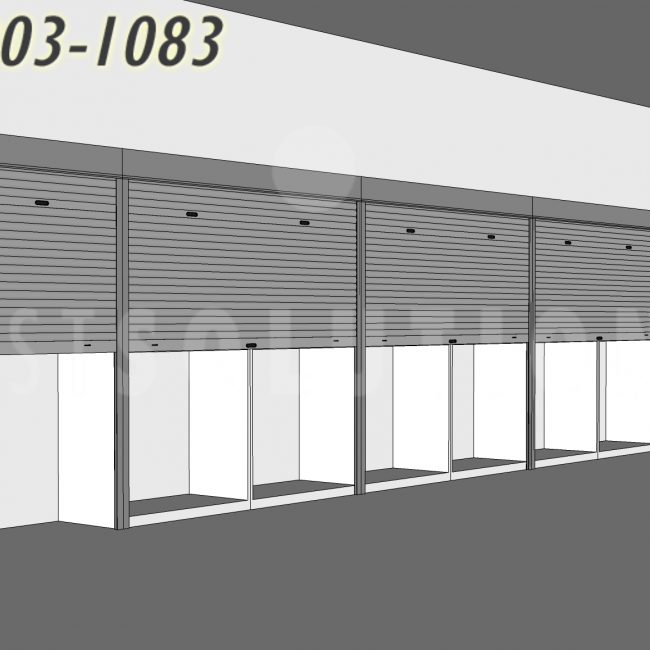 Roll Down Tambour Doors RFID Badge Shelving Lab Parts Storage