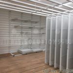Rolling artwork painting screen pull out gallery racks