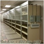 Rolling doors locking racks shelving cabinets motorized rfid access keypad