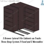 Rolling lateral filing cabinets floor tracks 2 1 1 lateral file cabinets medium tone
