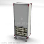 Rolling medical supplies case carts