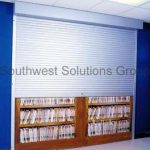 Rolling shelving locking shutter doors file security