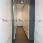 Rolling shelving tambour security doors storage vault