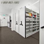 Rolling storage shelving high density shelves seattle bellevue tacoma